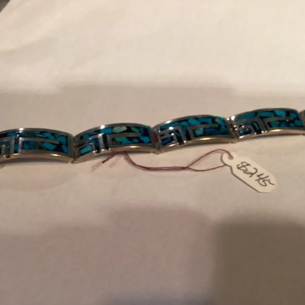 Turquoise BRACELET. Sterling stunning design. Must see - Picture 4 of 12
